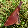 Knife Sheath Hand Engraved Fixed Blade Knife Leather Sheath Vertical