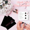 50 Pack Press on Nail Instructions Cards, Nail Application Guides