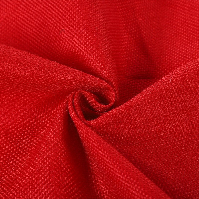 Red Flannelette Christmas Tree Skirt Base Floor Mat Apron Cover
