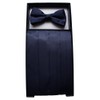 Navy Blue Cummerbund & Bow Tie Set