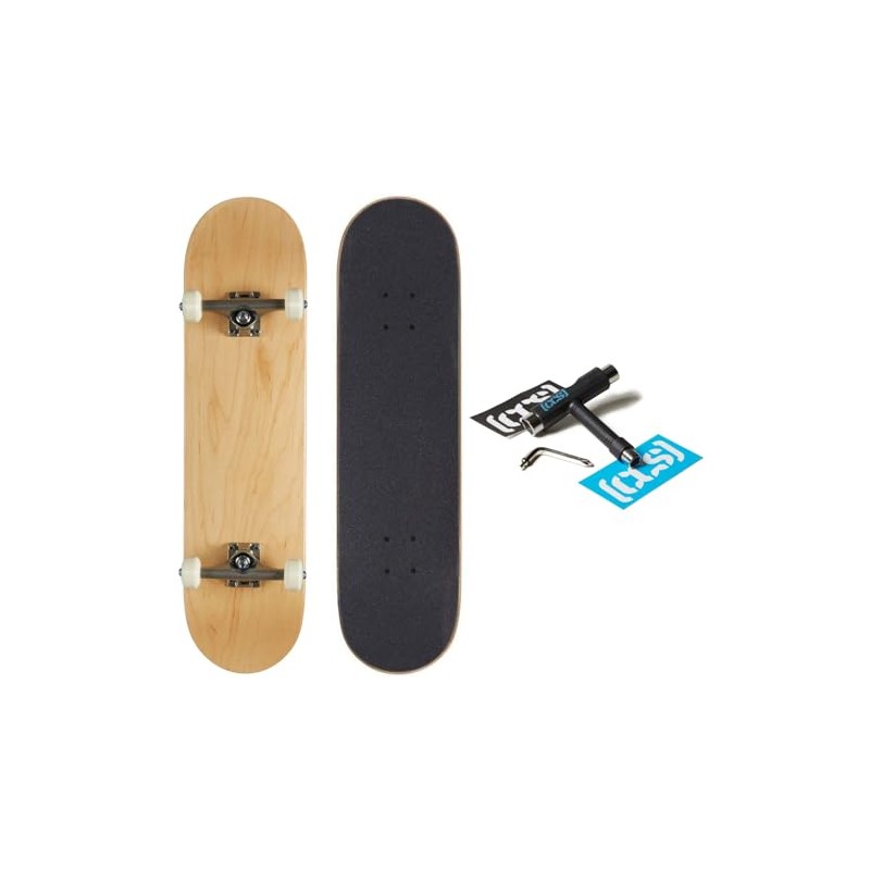 [CCS] Logo Skateboard Complete Natural Wood 8.25"