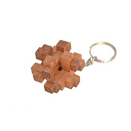 Key Tavor Puzzle Key Ring, Interlock Puzzle Brain Teaser Puzzle Wood Thinking Game, Puzzle Box, Wooden Knot, Patience Game, Puzzle Box, IQ Test, IQ Puzzle