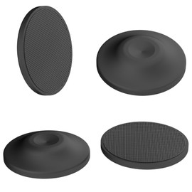 Monosaudio 4 x HiFi Speaker Stands Feet HiFi Spikes Pad Device Feet Aluminium Shock Absorber Feet Absorber Feet HiFi Coaster for Amplifier Turntable Subwoofer (Black, SP3909)