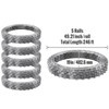 Happybuy 246 ft Razor Wire Fencing, 5 Rolls Galvanized Barbed