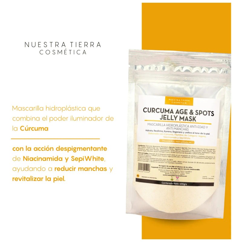 Mascarilla Hidroplastica Curcuma Spots Jelly