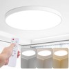 HOVENLA 24 Inch LED Flush Mount Ceiling Light, 48W Round