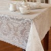 Heritage Lace Filigree 62" X 84" White Rectangle Tablecloth