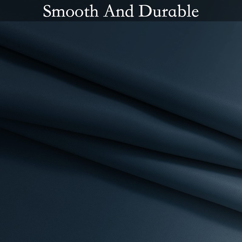 SimpleHome Navy Blue Ombre Room Darkening Curtains for Living Room,
