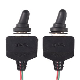 Waterproof toggle switch ON-OFF IS-401WP simple waterproof type (hex nut, waterproof cap and rubber gasket included) 2 piece set