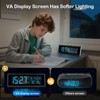 Seutgjie LED Digital Clock, Digital Desk Clock with RGB Light