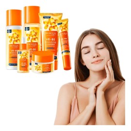 Bioaqua Skincare Set Piezas Decuida Facial Vitamina Rutina Hidratante Completa Tónico Limpiador Loción Crema