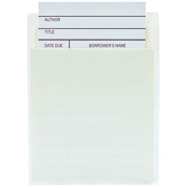 Jot & Mark Library Book Card and Pocket Holder Kit | For Organizing Lending Catalogs, Libraries, and Checkouts, Set of 100 each