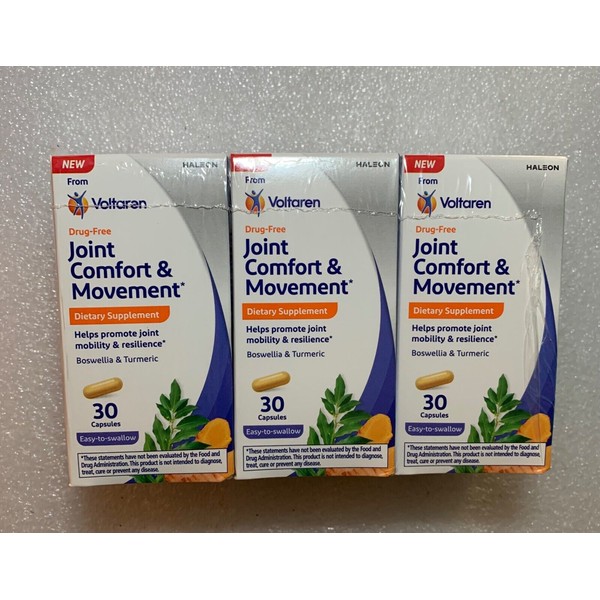 Unbranded 3 PACK Joint COMFORT & MOVEMENT Dietary 30 CAPSULES