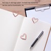 100Pcs Paper Clips Rose Gold Unique Shape Electroplating Process Lightweight