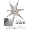 BRUBAKER Christmas Star for Hanging with E14 Socket - 60