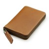 Abies L.P. Made In Japan Tochigi Cowhide Leather Round Zippered