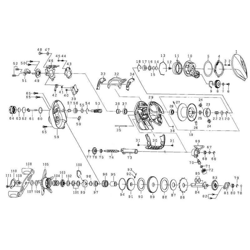 DAIWA Reel Genuine Part 18 Moissanite PE1000XHL-TW Spool (20-28) Part