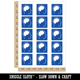 Neurodiversity Mental Disability Autism Accessibility Symbol Icon Temporary Tattoo Water Resistant Fake Body Art Set Collection - 15 2" Tattoos (1 Sheet)