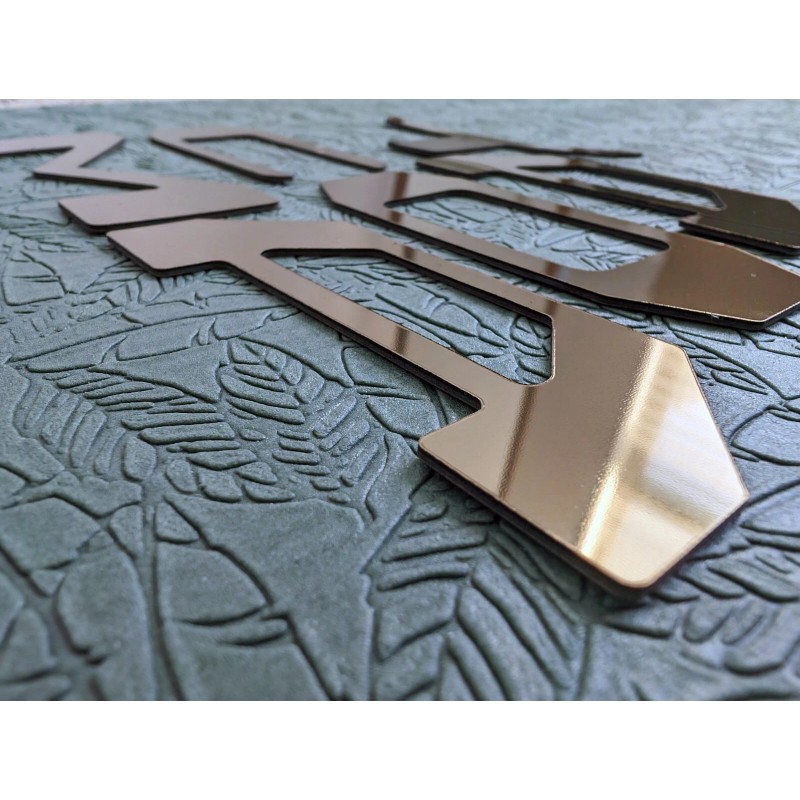 Advanced Trims Gold Raised Plastic Letters Inserts fits NEW Toyota