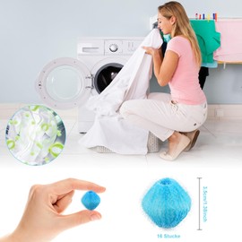 YIDOUJIN Pack of 16 Pet Hair Remover Washing Machine, Reusable Lint Balls, Cat Hair Remover, Washing Machine, Hair Catcher, Washing Machine for Removing Pet Hair, Lint