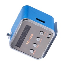 Mini Speaker Music Player Portable FM Radio PC Fashion Support TF Card and U Disk Blue