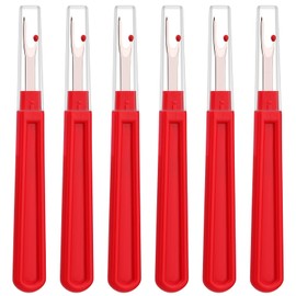 6 PCS Seam Ripper Set, Ergonomic Grip Seam Ripper, Red Seam Ripper for Sewing Crafting and Removing Embroidery Hems and Seams(Red)