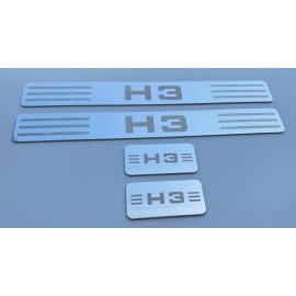 Hummer Parts Club Predator Motorsports Hummer H3 Stainless Steel Door Sill Plates  - Set of 4
