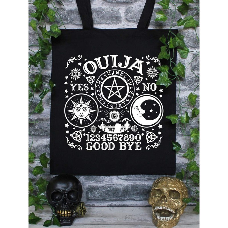 Grindstore Ouija Board Tote Bag Black