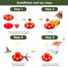 Plastic Hummingbird Feeders for Outdoors Hanging Ant and Bee Proof,
