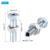 PATIKIL Gym Machine Accessories, 5pcs M12 Wire Rope Port Joint