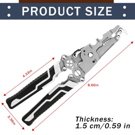 18 in 1 Foldable Wire Stripper, 2 Pcs Multifunctional Foldable Professional Wire Stripper with a 164 Pcs Heat Shrink Tubing Kit, Wire Crimper electrician Tool, Wire Stripper Tool