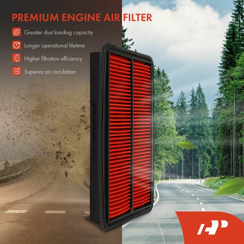 A-Premium Pre-oiled Engine Air Filter Compatible with Honda Pilot 2009-2015