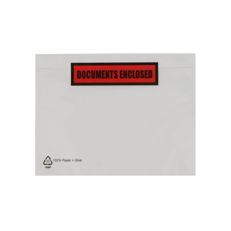 [Pack of 100] X Greener Route Paper Document Enclosed Wallets