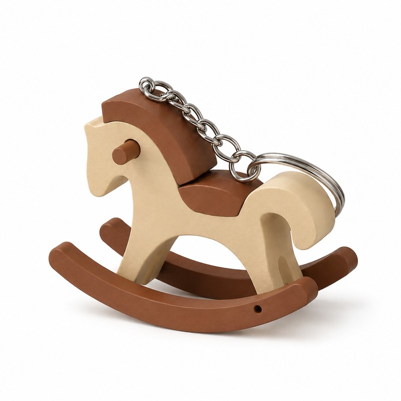 Cartoon Rocking Horse Figurine for Desk Decor – 3D Printed