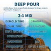 Deep Pour Epoxy Resin, 3 Gallon 2-4" Pour Depths Epoxy