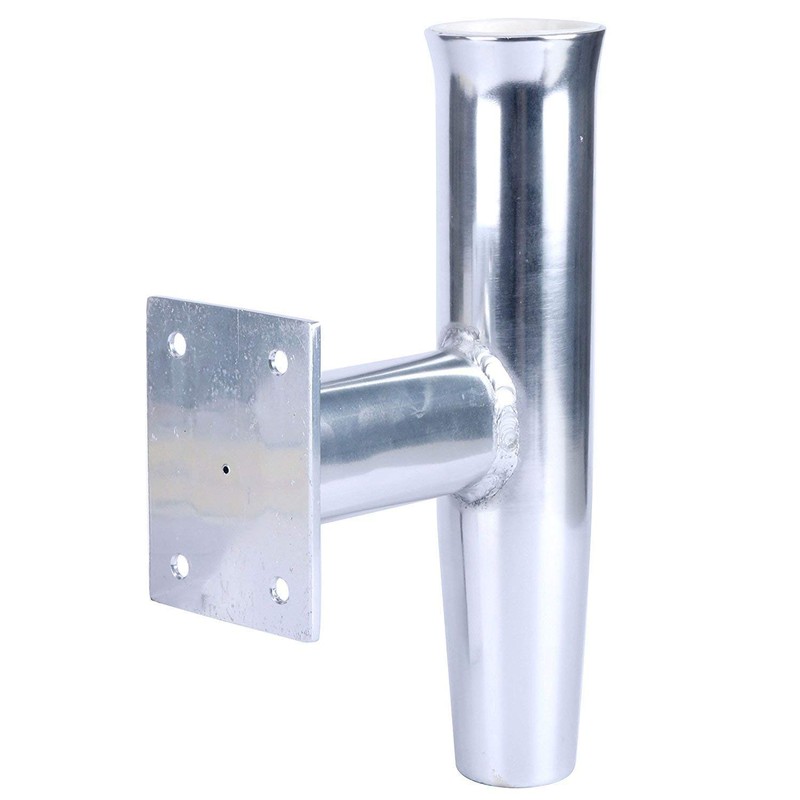 Amarine Made 2Pcs Wall Mounted Aluminum Tournament Style Single Rod