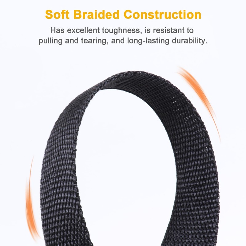 1-1/8" 5FT Heat Shrink Braid Sleeve, 2:1 Ratio Shrinkable Braid