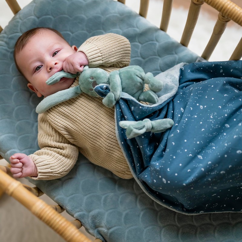 Nattou Comforter Doudou Rabbit Lapidou, 50 cm, Lapidou Copper Green