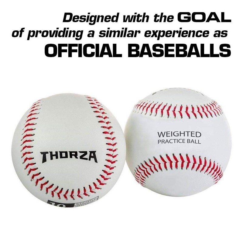 Thorza Weighted Baseballs for Throwing - Help Increase Pitch Velocity
