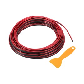 Hihaha Air Vent Decoration Strip/for All Straight Air Vent Outlet for Car Interior Air Vent Decoration Strip/Durable PVC,Plating / 1 Set Red