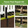 ITeeLas Fence Post Repair Kit,Fence Post for Repairing Leaning,Broken Wood
