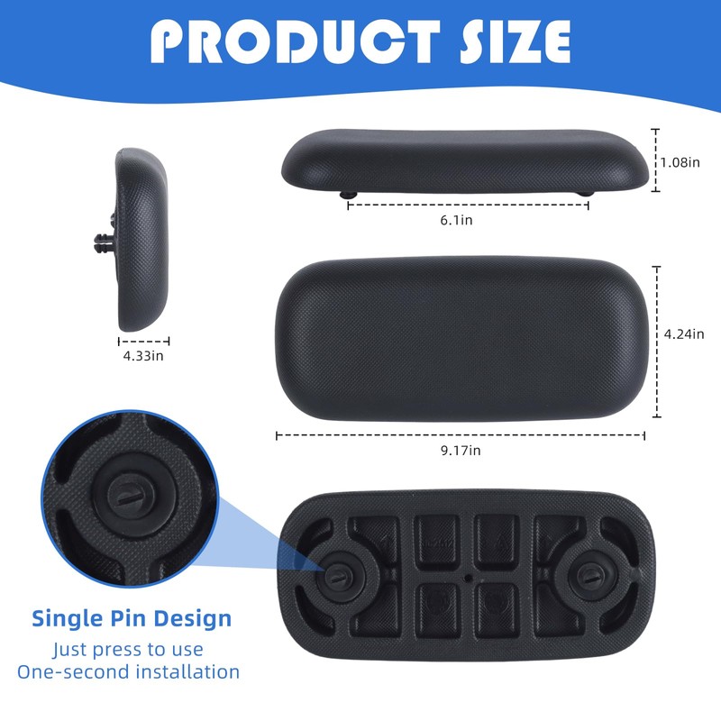 QVEEQ 4 Pack Hot Tub Headrest Replacement for Master Spa