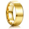 Sanfenly Stainless Steel Rings for Men Women 8MM Wedding Band