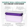 KiRYu Purple Lavender Long Thin Luxail Ice Cream Container, 1.5