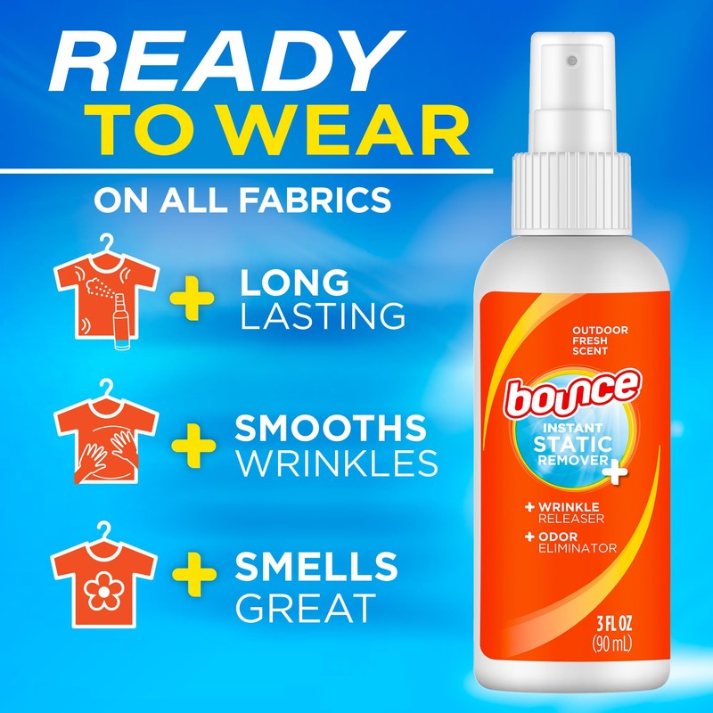 Bounce Anti Static Spray, 3 in 1 Anti Static &