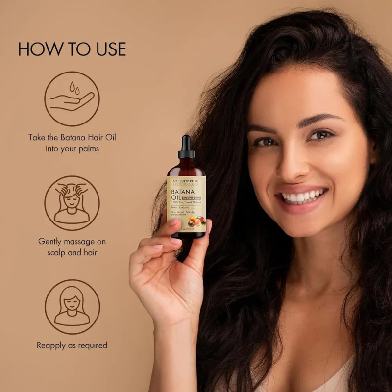 Majestic Aceite Puro De Batana Para La Nutrición Del Cabello