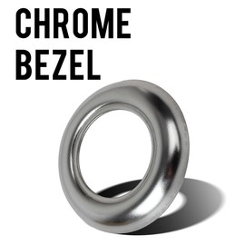 Partsam 3/4" round Stainless Steel Trim Ring Chrome Bezel For 3/4" Accent Marker Lights and all 3/4" Round Marker Clearance Lights (Pack of 50)