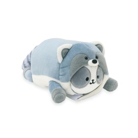 Anirollz Stuffed Animal Plush Toy Fall Animals Raccoon Pandaroll Small Outfitz Plush Doll | Soft, Squishy, Warm, Cute, Comfort, Safe Birthday Gift Kawaii