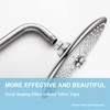 OFFO Shower Arm with Flange, 16 in Brushed Nickel Wall