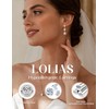 LOLIAS 925 Sterling Silver Dangle Earrings for Women Hypoallergenic CZ